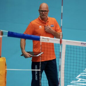 Coach Marko Klok in action during Netherlands - Argentina, FIVB U20 Womenís World Championship on July 9, 2021 in Rotterdam