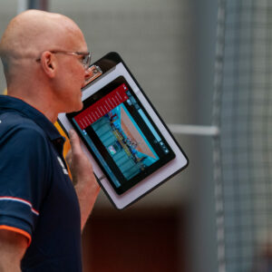 Coach Marko Klok of Netherlands in action during Brazil - Netherlands, FIVB U20 Womens World Championship on July 11, 2021 in Rotterdam
